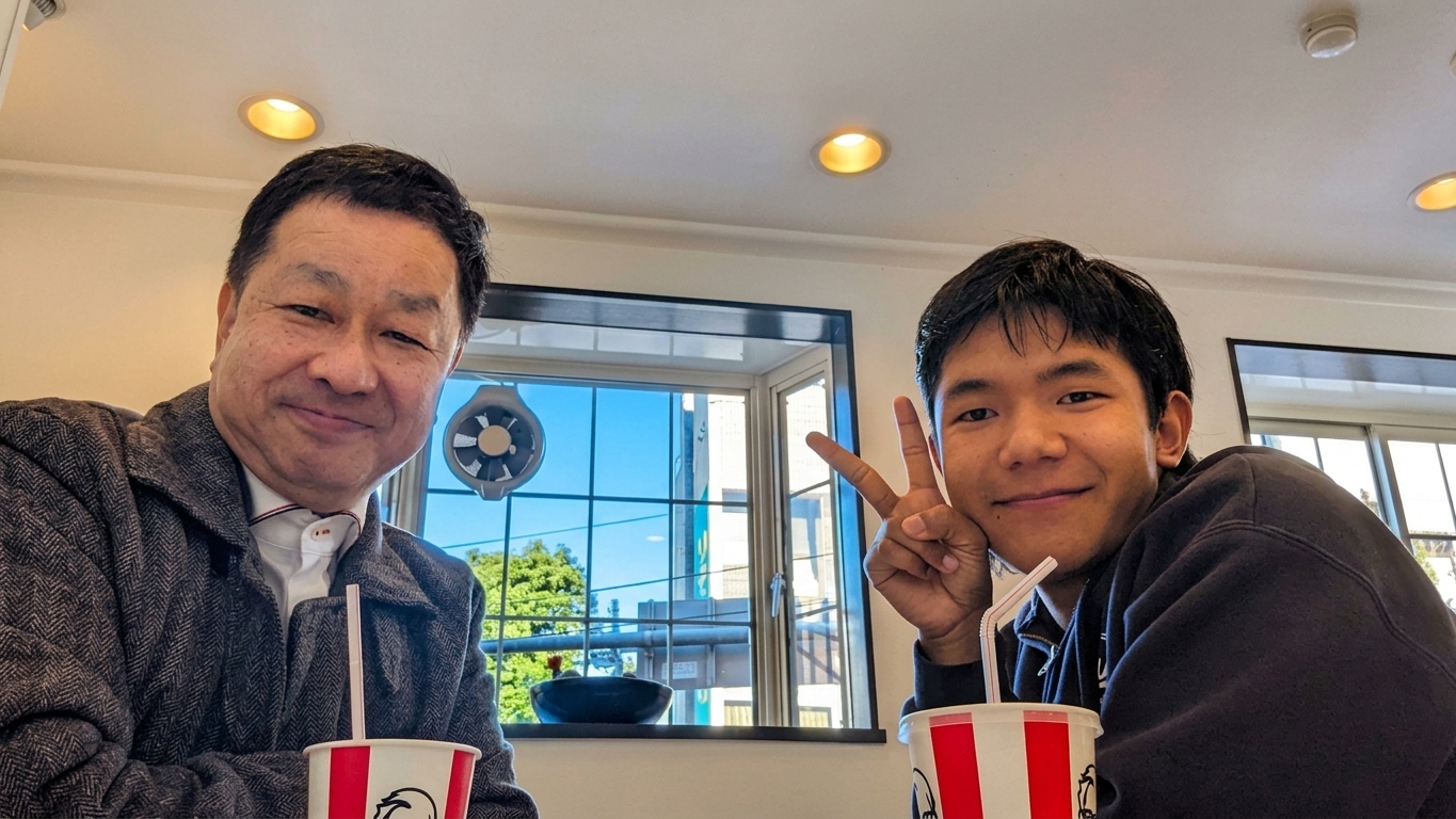 日本で再会した Sewa Yonjan
